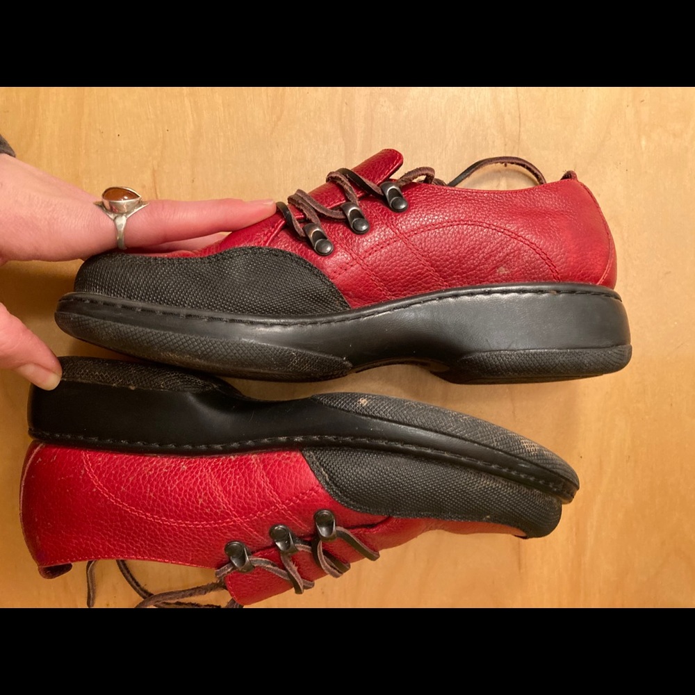 Black / Red Unique Leather Dansko 38